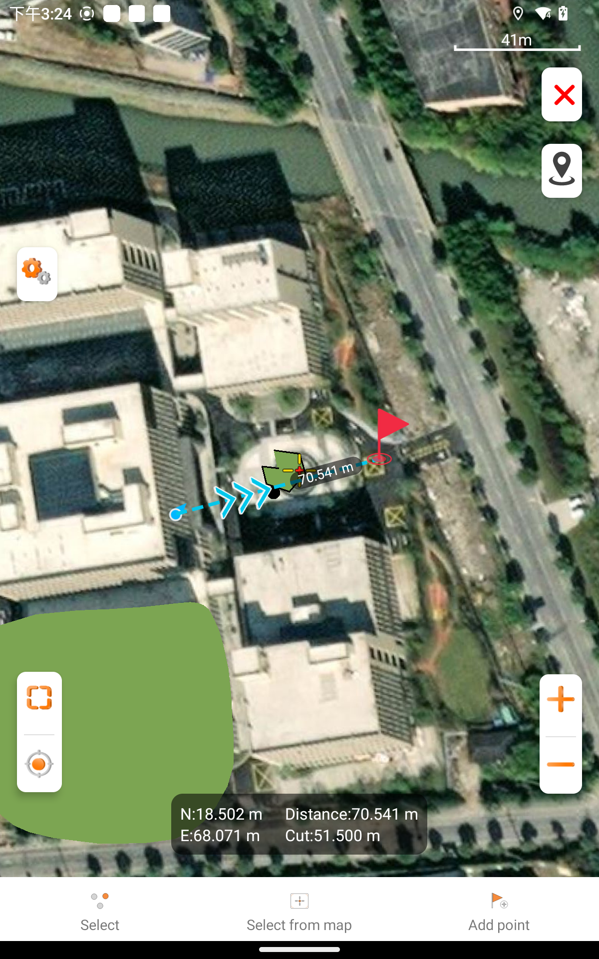 coordinate stakeout